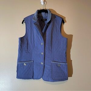Talbots Blue Vest, Small, UGC
